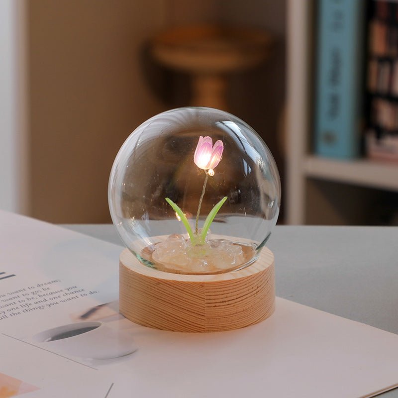 Cute Mini Tulip Small Night Light Tabletop Decoration Holiday Gift - Jaazi Intl