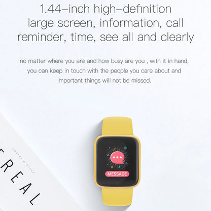 D20S smart bracelet 1.44 inches screen Y68 smart bracelet heart rate blood pressure monitoring pedometer bracelet - Jaazi Intl