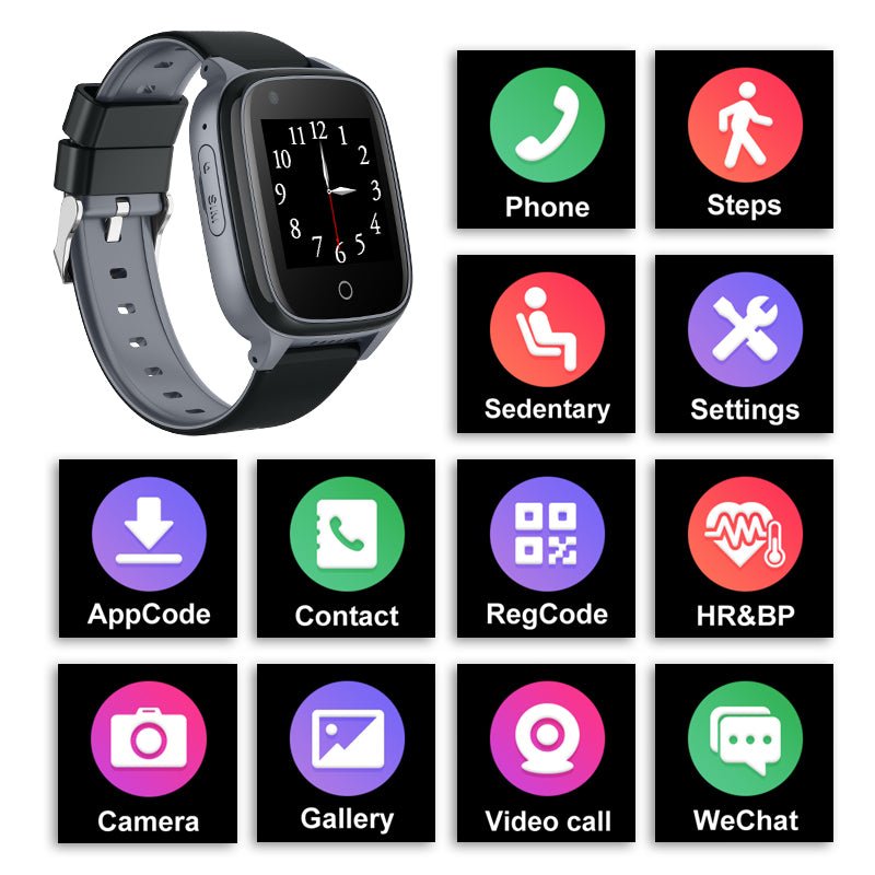 D32 Elderly Positioning Phone Watch 4G Anti - Lost Waterproof Smart Phone Watch With GPS Positioning - Jaazi Intl