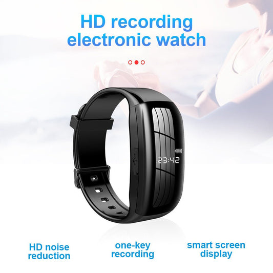 D5 One Touch Recording Pen Working Intelligent HD Noise Reduction Recording Bracelet - Jaazi Intl