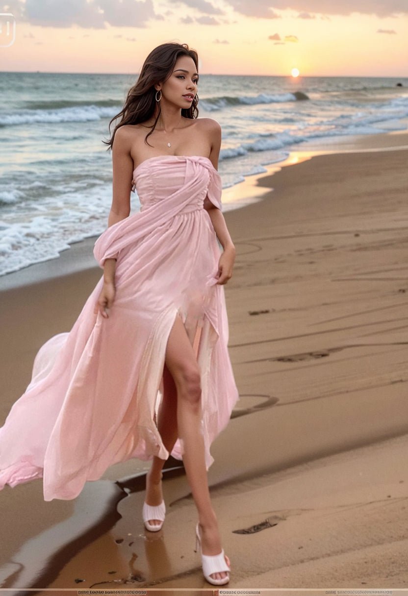 Dali Erhai Photography Skirts Xishuangbanna Immortal Vacation Beach Skirt Dress Seaside Atmosphere Long dress - Jaazi Intl