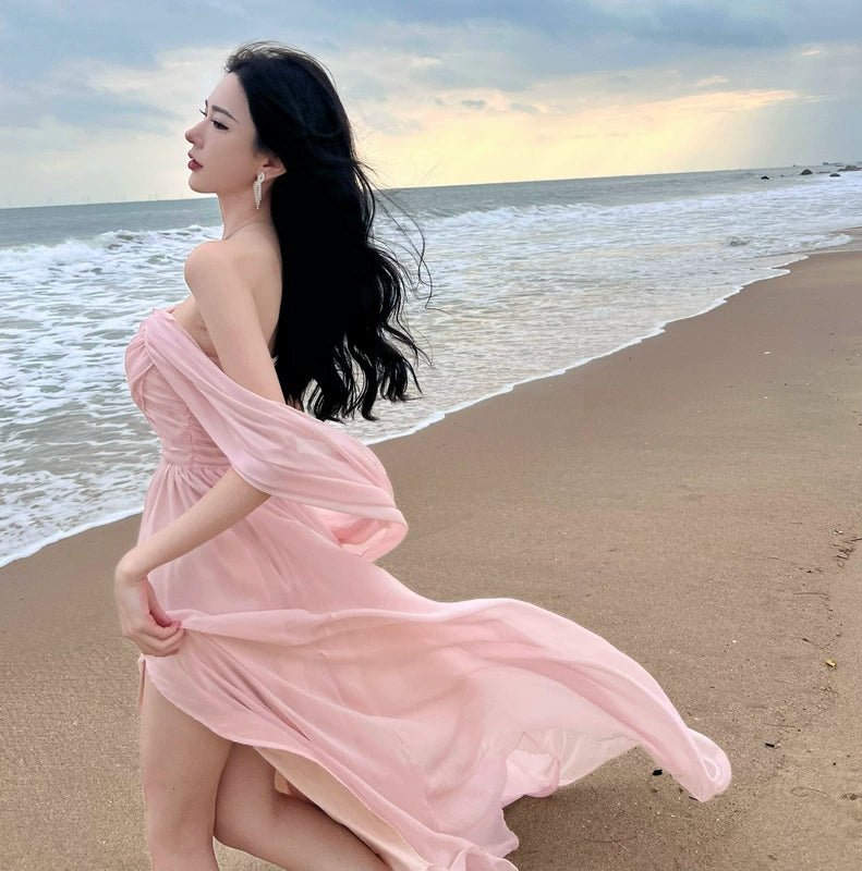 Dali Erhai Photography Skirts Xishuangbanna Immortal Vacation Beach Skirt Dress Seaside Atmosphere Long dress - Jaazi Intl