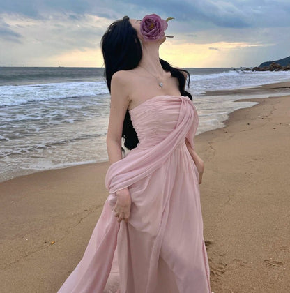 Dali Erhai Photography Skirts Xishuangbanna Immortal Vacation Beach Skirt Dress Seaside Atmosphere Long dress - Jaazi Intl