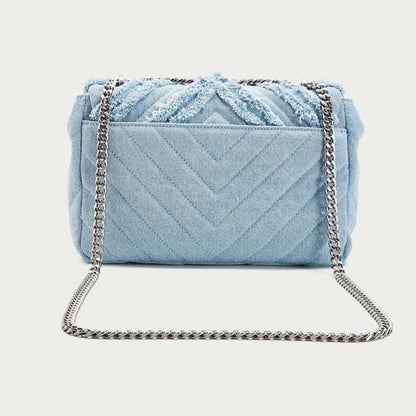 Denim Chain Bag - Jaazi Intl