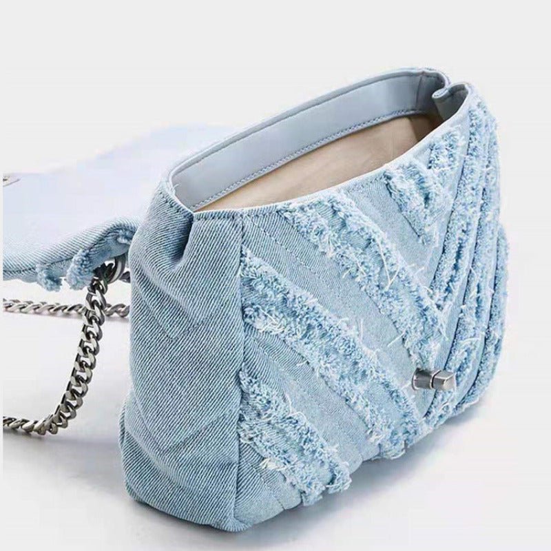 Denim Chain Bag - Jaazi Intl