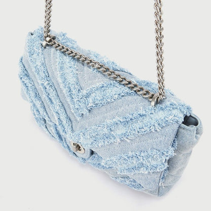 Denim Chain Bag - Jaazi Intl