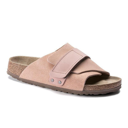 Design Cork Sole Shoes Summer Fashionable Sandals Unisex Genuine Leather Retro Sandals Slide Slippers - Jaazi Intl