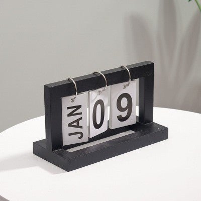 Desk Calendar Creative Wooden Flip Calendar - Jaazi Intl