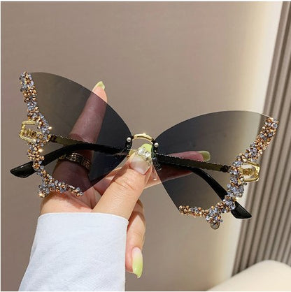 Diamond Butterfly Sunglasses - Jaazi Intl