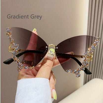 Diamond Butterfly Sunglasses - Jaazi Intl