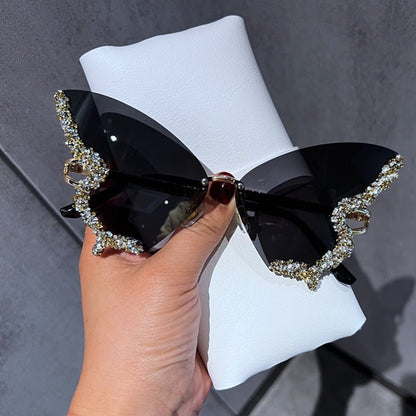 Diamond Butterfly Sunglasses - Jaazi Intl