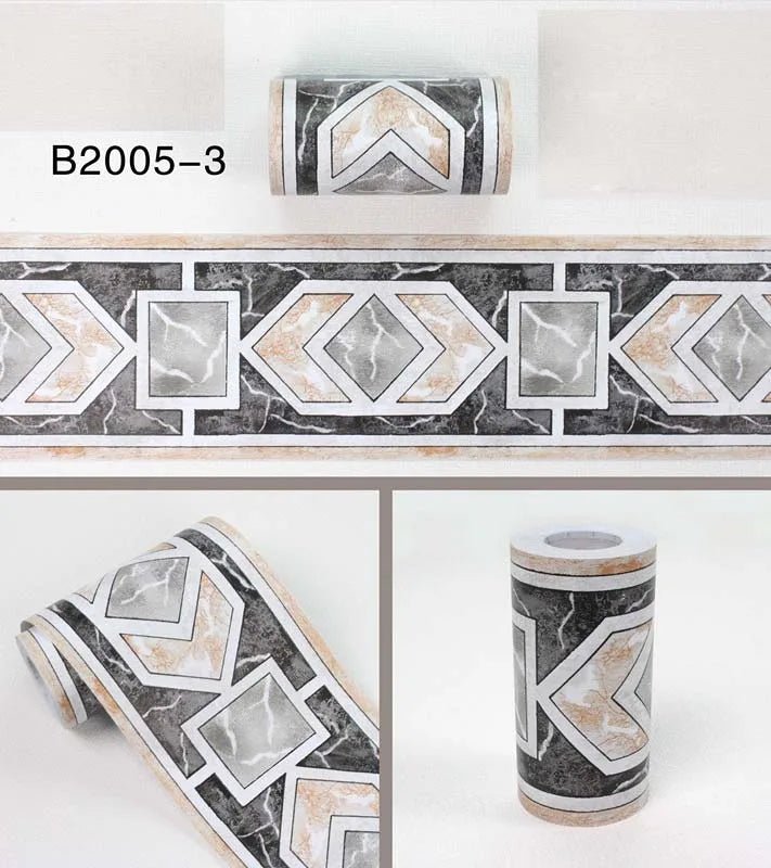 Diy Self - Adhesive Waist Line Wallpaper Bedroom Living Room Skirting Wall Stickers Kitchen Bathroom Waterproof Kindergarten Film - Jaazi Intl
