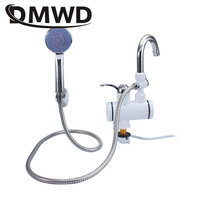 DMWD 3000W Temperature Display Instant Hot Water Heater Faucet Kitchen Instantaneous Tankless Electric Cold Heating Tap Shower - Jaazi Intl