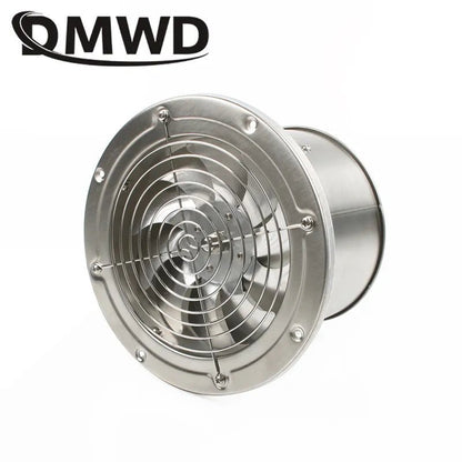 DMWD 6 Inch Stainless Steel Exhaust Fan 6'' Toilet Kitchen Bathroom Hanging Wall Window Duct Fan Air Ventilator Extractor Blower - Jaazi Intl