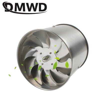 DMWD 6 Inch Stainless Steel Exhaust Fan 6'' Toilet Kitchen Bathroom Hanging Wall Window Duct Fan Air Ventilator Extractor Blower - Jaazi Intl