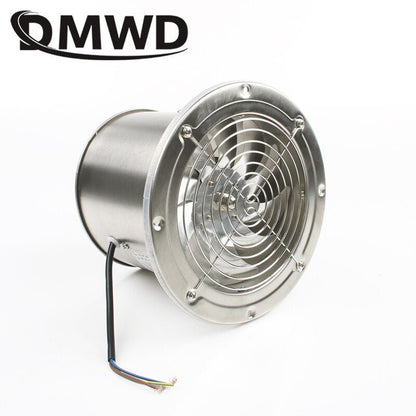 DMWD 6 Inch Stainless Steel Exhaust Fan 6'' Toilet Kitchen Bathroom Hanging Wall Window Duct Fan Air Ventilator Extractor Blower - Jaazi Intl