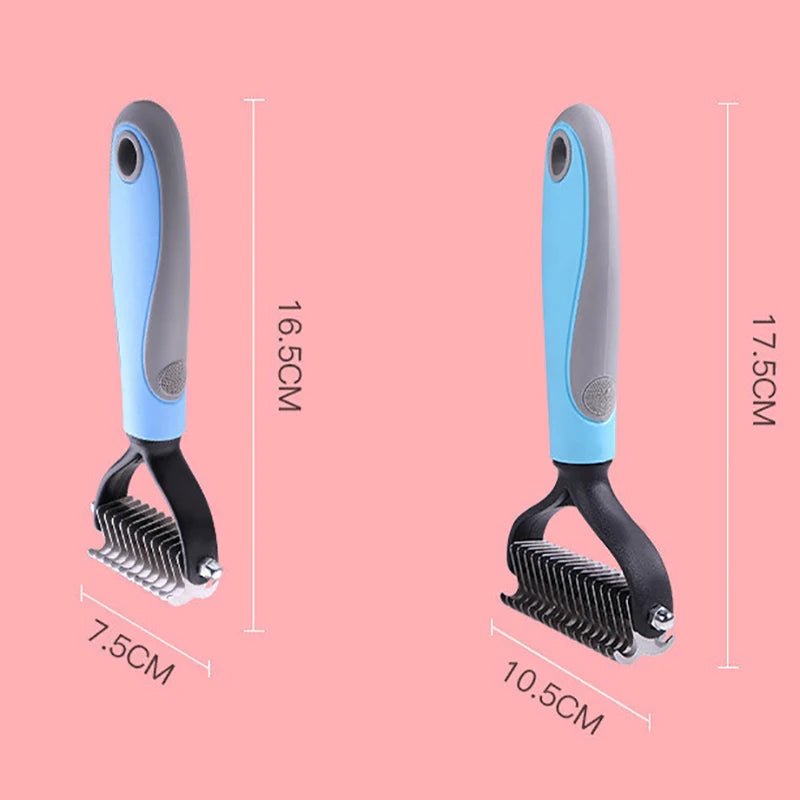 dog brush double - sided hair removal comb and hair removal tool used to remove mats and tangles the best pet grooming brush - Jaazi Intl