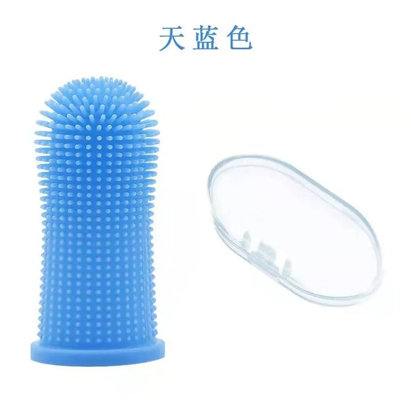 Dog Super Soft Pet Finger Toothbrush Teeth Cleaning Bad Breath Care Nontoxic Silicone Tooth Brush Tool Dog Cat Cleaning Supplies - Jaazi Intl