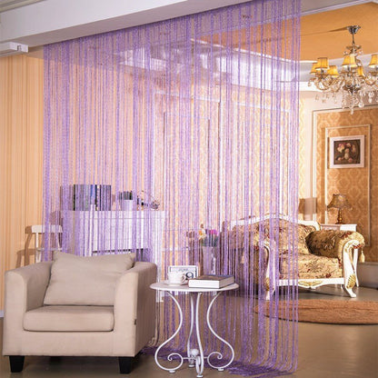 Door Curtain Dilver Thread Curtain Partition Curtain Hanging Curtain Window Screen - Jaazi Intl