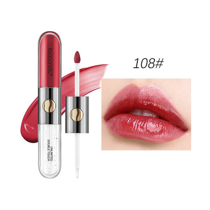 Double - headed Lip Lacquer Matte Waterproof Sweat - proof - Jaazi Intl