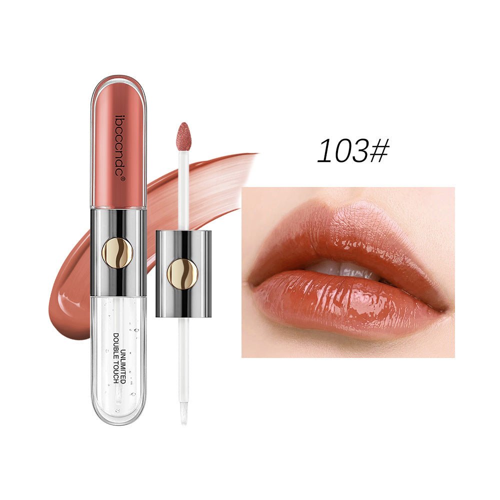 Double - headed Lip Lacquer Matte Waterproof Sweat - proof - Jaazi Intl