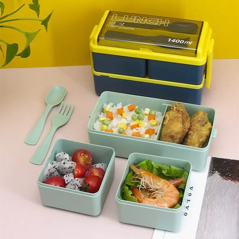 Double Layer Kids Lunch Box - Jaazi Intl