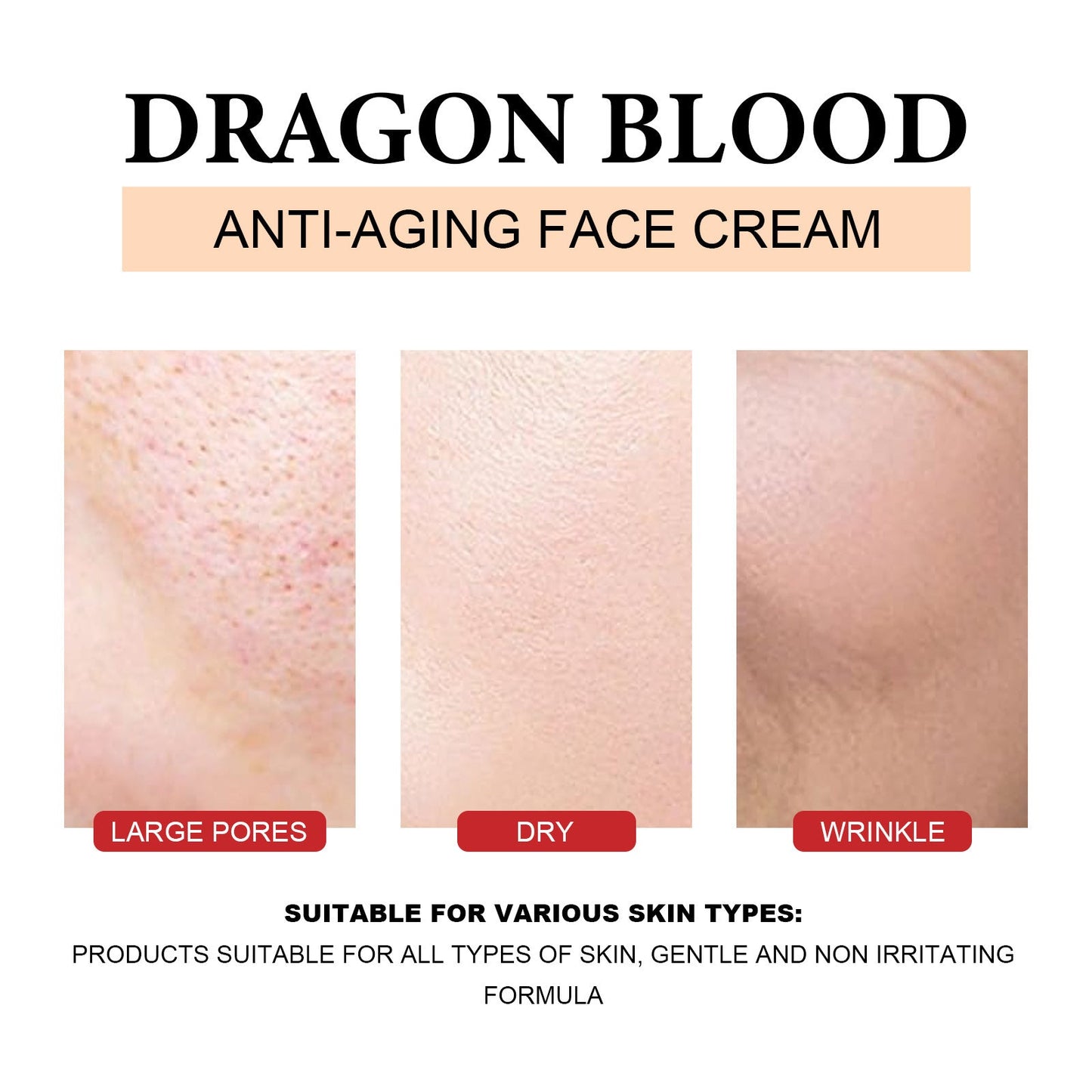 Dragon Blood Moisturizing Facial Cream Fading Wrinkle Delicate Pores - Jaazi Intl