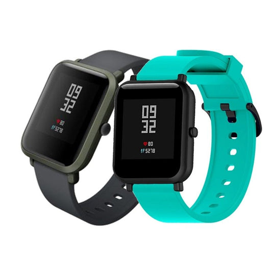 Duoteng 20mm Silicone Strap For Xiaomi Huami Amazfit Bip Smart band Bracelet for Amazfit Bip Strap Replacement Belt Accessories - Jaazi International