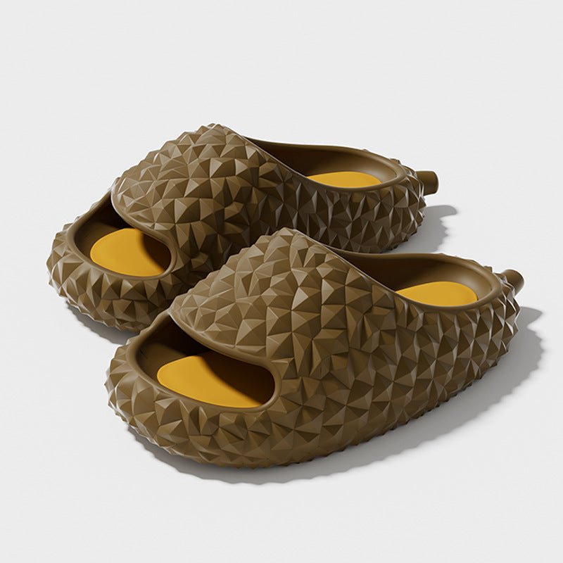 Durian Slippers Unique Design Peep - toe Home Shoes Cute Bathroom Slippers - Jaazi Intl