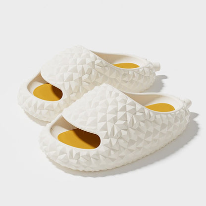 Durian Slippers Unique Design Peep - toe Home Shoes Cute Bathroom Slippers - Jaazi Intl