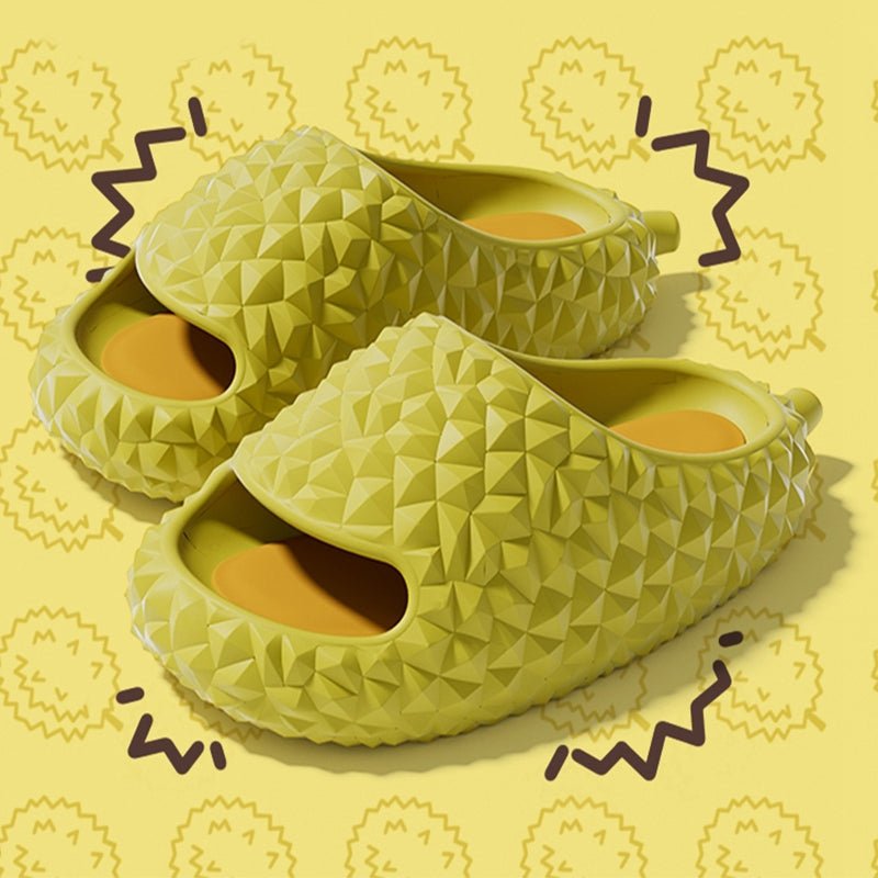 Durian Slippers Unique Design Peep - toe Home Shoes Cute Bathroom Slippers - Jaazi Intl