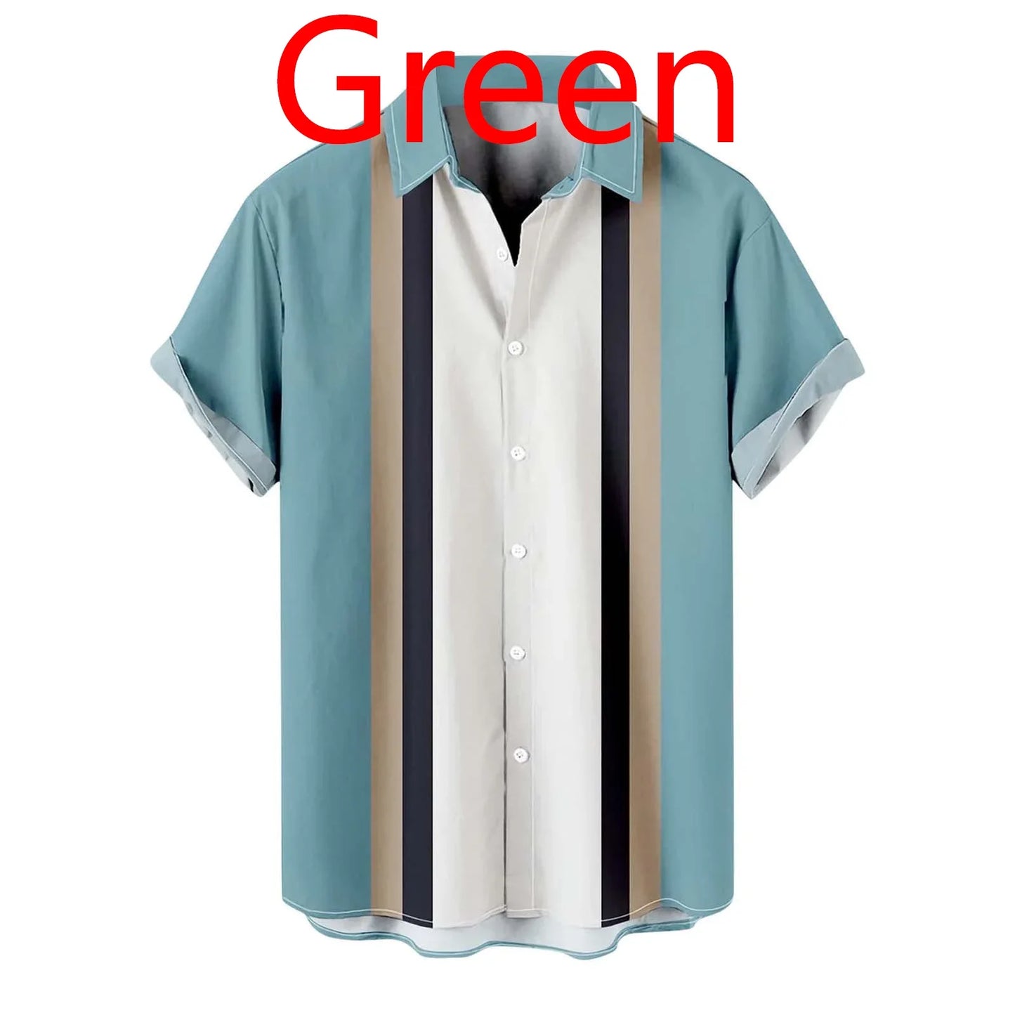 Tailored Suits Fashion Button-Down Party Shirts Short Sleeves