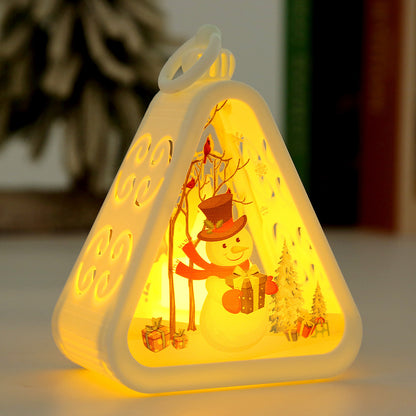 Christmas Decorations Retro Electric Candle Lamp Luminous Ornaments