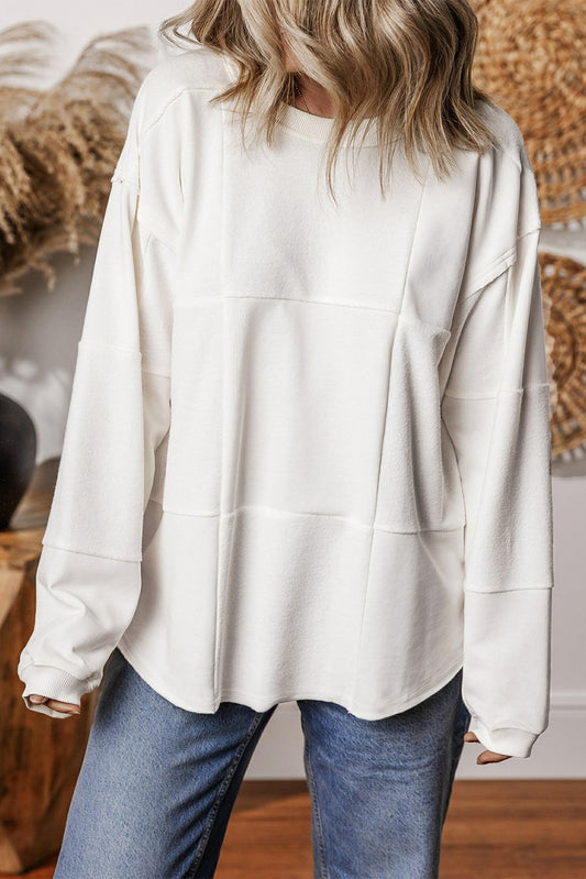 Round Neck Long Sleeve Sweatshirt