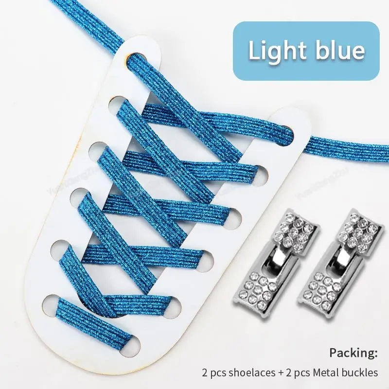 LACED LINK "CROSS LOCK" Light blue