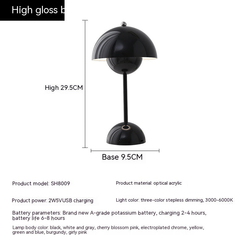 Rechargeable Bud Atmosphere Table Lamp Bedside Decorative Lamp