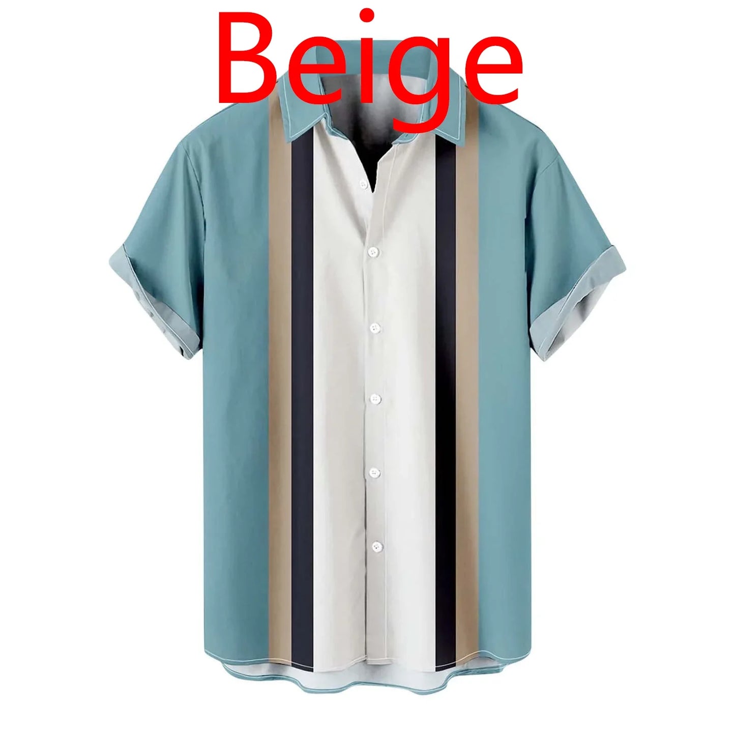 Tailored Suits Fashion Button-Down Party Shirts Short Sleeves