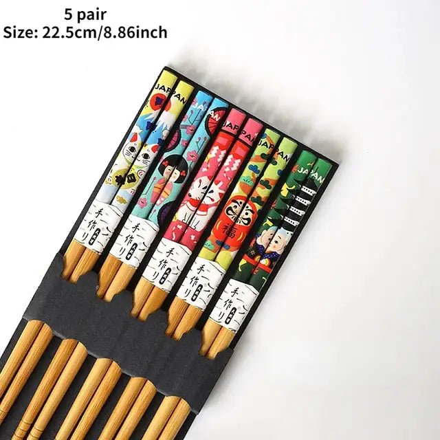 Eco - Friendly Bamboo Chopsticks - Jaazi Intl