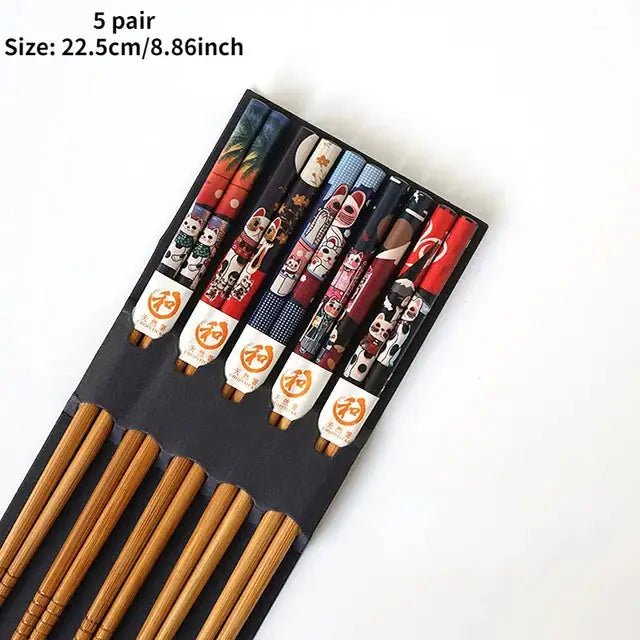 Eco - Friendly Bamboo Chopsticks - Jaazi Intl