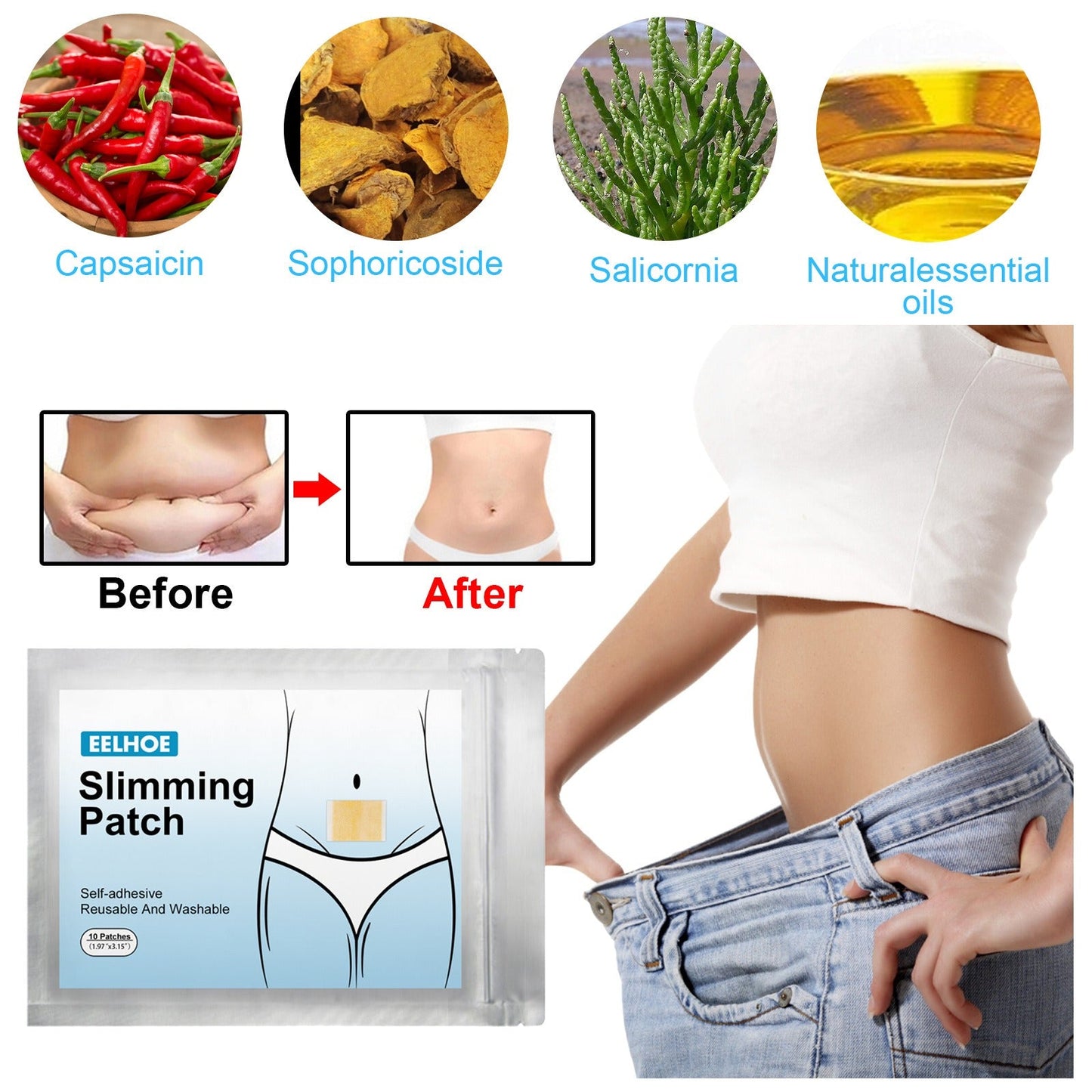 Eelhoe Bodybuilding Bellybutton Stick For Lazy People Firming Large Bellybutton Leg Shaping Slimming Bodybuilding Stick - Jaazi Intl