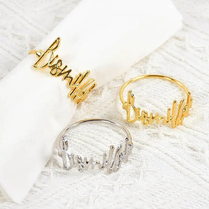 Eid Mubarak Muslim Napkin Rings - Jaazi Intl