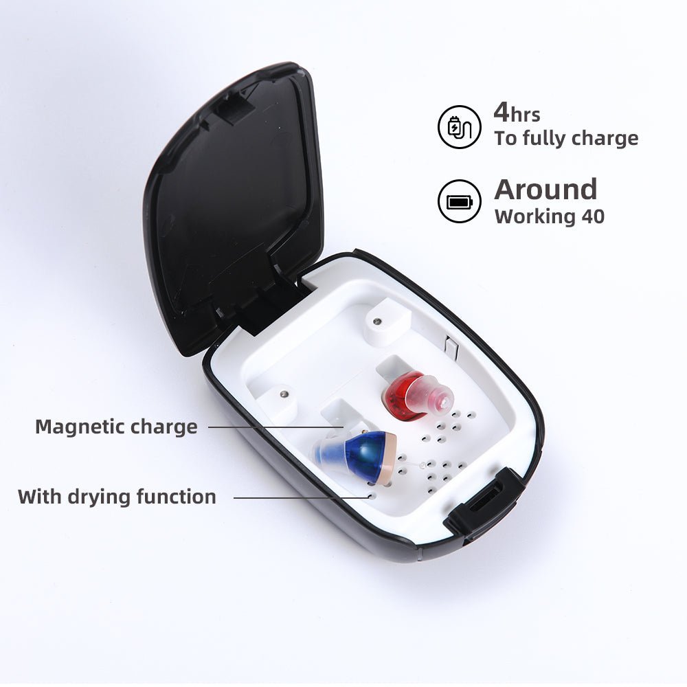 Elderly Hearing Aids Invisible Charging Hearing Aid CIC Sound Amplifier Accessories - Jaazi International