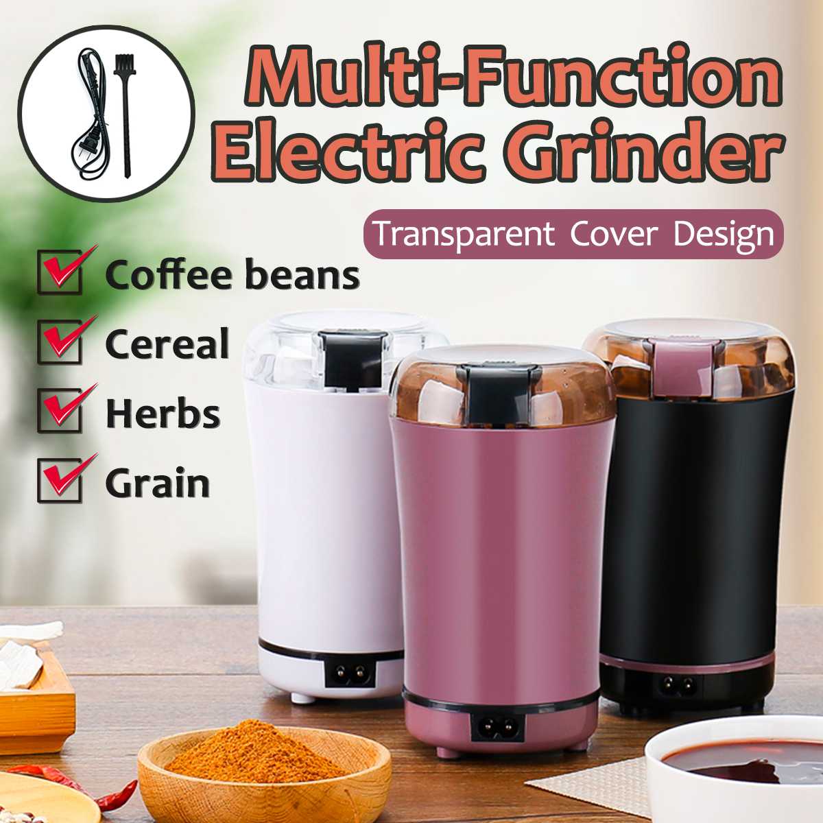 Electric Coffee Grinder - Jaazi International