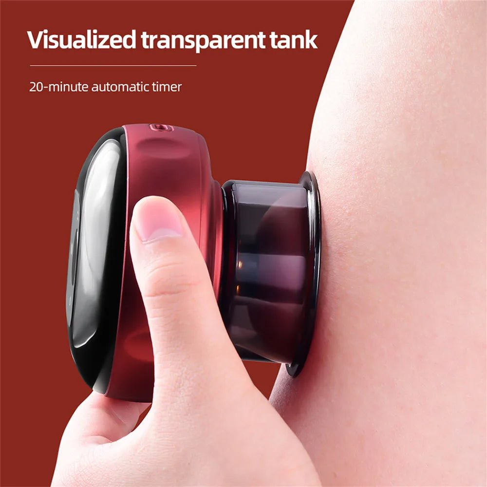 Electric Cupping Massage Vacuum Suction Body Slimming Massager Negative Body Scraping Guasha Massage Professional Suction Cups - Jaazi International