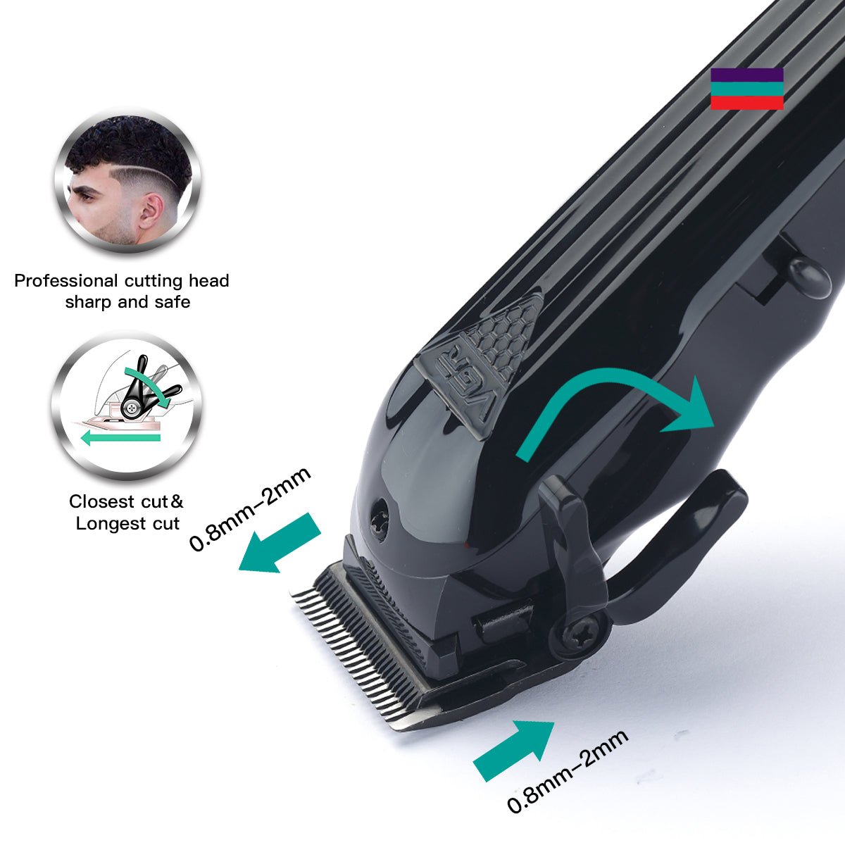 Electric Hair Clipper Fine Adjustment Gradual Change Electric Hair Salon Usb Rechargeable Household Electric Hair Clipper - Jaazi International