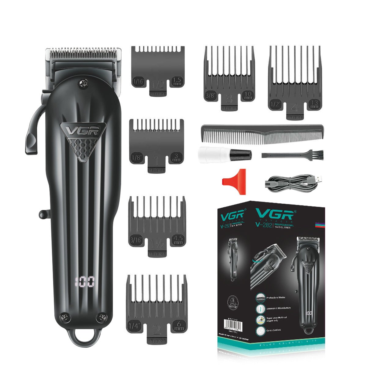 Electric Hair Clipper Fine Adjustment Gradual Change Electric Hair Salon Usb Rechargeable Household Electric Hair Clipper - Jaazi International