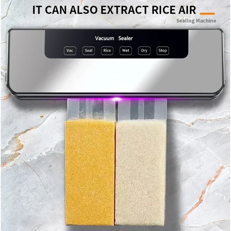 Electric Vacuum Sealer Packaging Machine Kitchen Food Saver Bags Commercial Vacuum Food 30cm Sealing for Home Packaging Supplies - Jaazi International