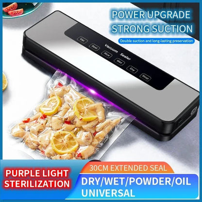 Electric Vacuum Sealer Packaging Machine Kitchen Food Saver Bags Commercial Vacuum Food 30cm Sealing for Home Packaging Supplies - Jaazi International