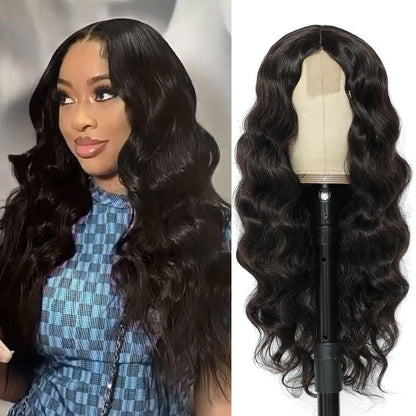 European and American Small Lace Wig Headsets with Intermediate Color Small Lace Center Split Large Wavy Long Curly Wigs - Jaazi International