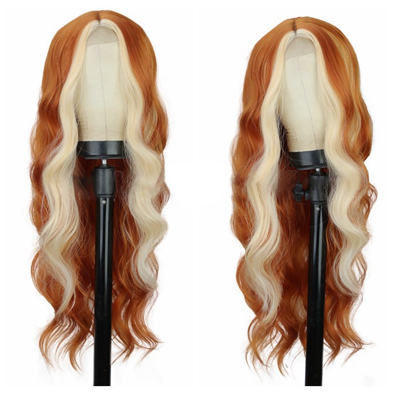 European and American Wigs With Long Curly Hair, Women's Front Lace Wigs, High - Temperature Silk Wigs, and Headsets - Jaazi International